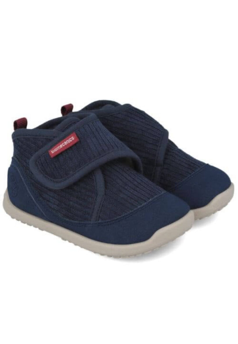 Incaltaminte de interior pentru baieti din textil albastru Biomecanics