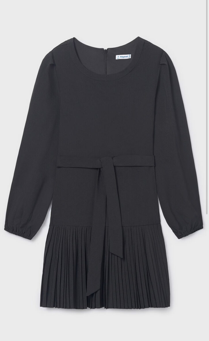 Rochie cu pliuri Mayoral neagra